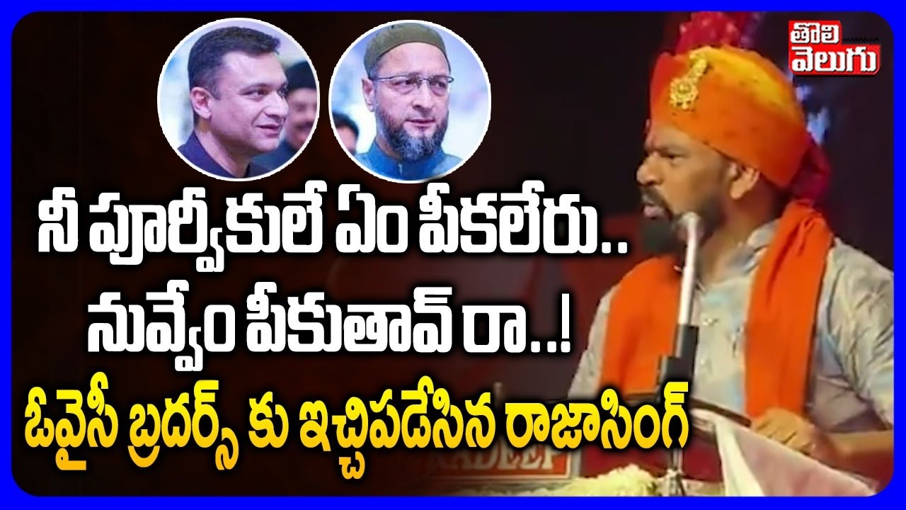 నీ పూర్వీకులే ఏం పీకలేరు ..  నువ్వేం పీకుతావ్ రా ..! | Raja Singh Sensational On Asaduddin Owaisi