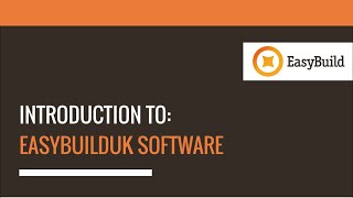 Introduction to EasyBuild (Construction Software)