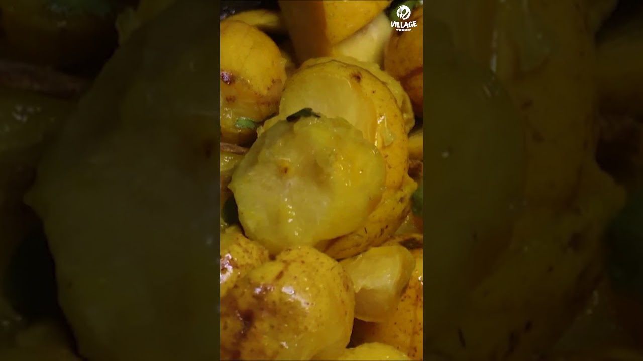 🍈😋😍 Srilankan Ambarella Chutney in Village 