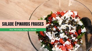 Ouichange Vidéos Recettes Epinards Salade Dépinards Frais Aux Fraises