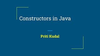 11 Constructors in Java