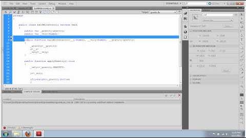 How to Make a Gravity Engine in ActionScript3.0 (3/4)