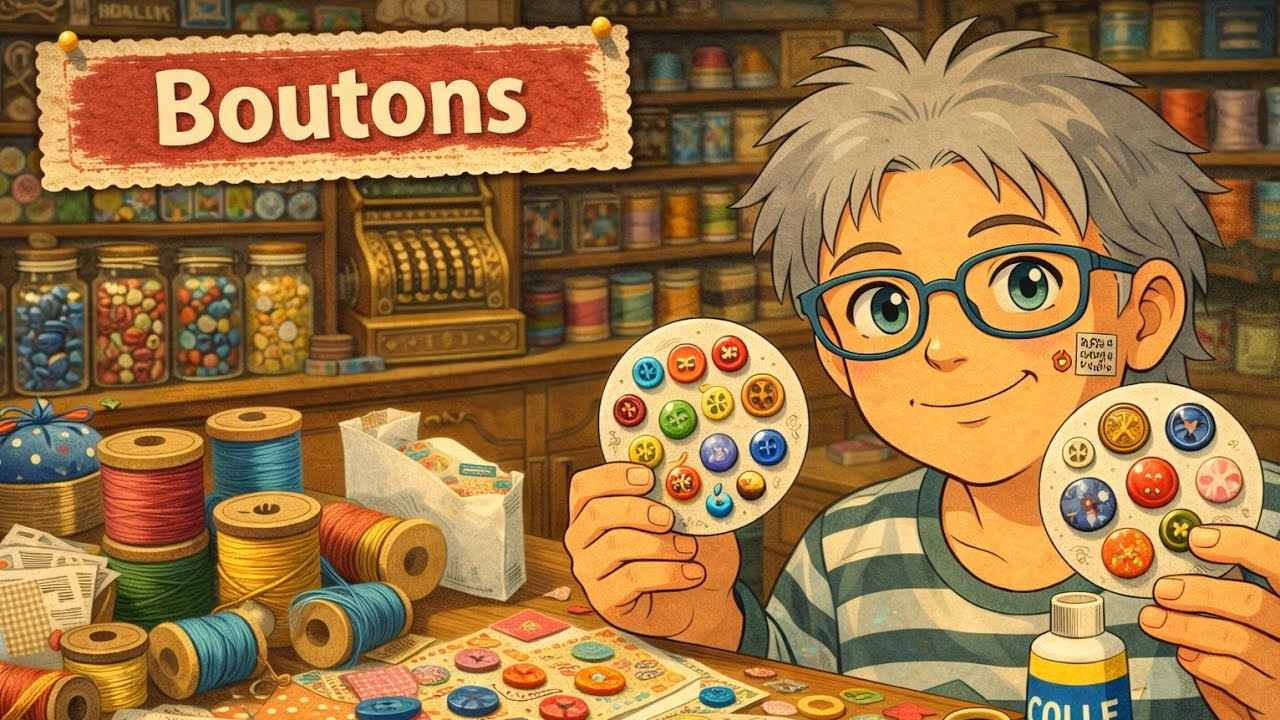 A coudre ou à coller...#embellissements #scrap #bonnehumeur