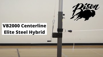 VB2000 Centerline Elite Steel Hybrid Volleyball Systems from Bison, Inc.