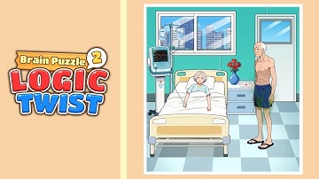 Brain Puzzle 2 Logic Twist level 55 solution | help the old man become young and wake up the lady