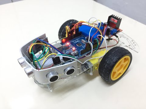 Labirent Çözen Robot Yapımı (Arduino) (Kendin Yap ) (L298 , HC-SR04 , 2WD)