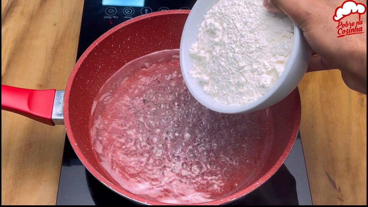 adicionei farinha de trigo na agua fervendo, segredo das lanchonetes