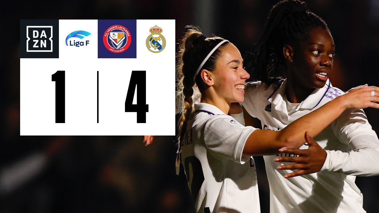 FC Levante Las Planas vs Real Madrid CF (1-4) | Resumen y goles ...