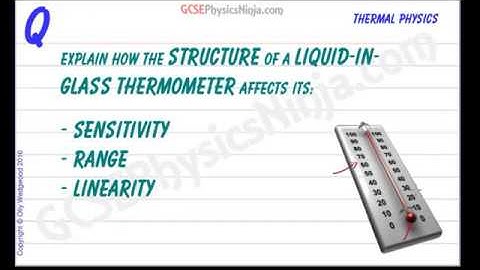 The Liquid in Glass Thermometer - How it Works