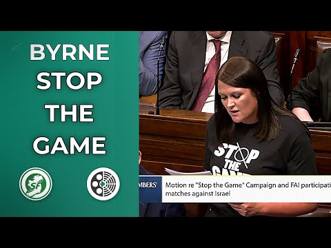 Video Joanna Byrne: Calls to Stop Ireland v Israel Match