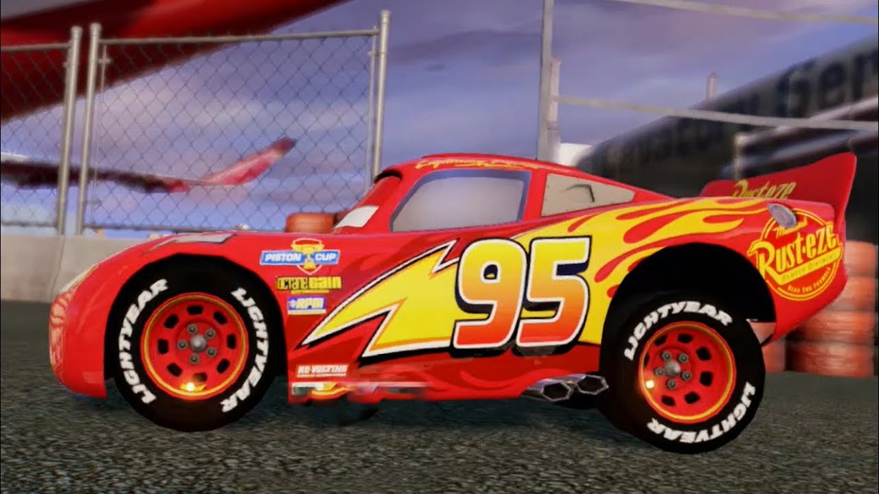 lightning mcqueen side view