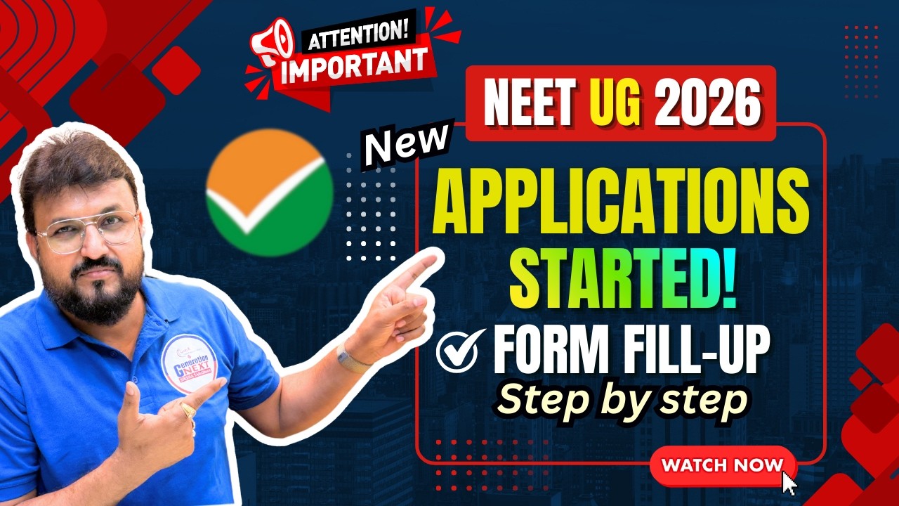 NEET UG 2026 | Form Fill-Up Step by Step 📝 | Fees, Documents ...