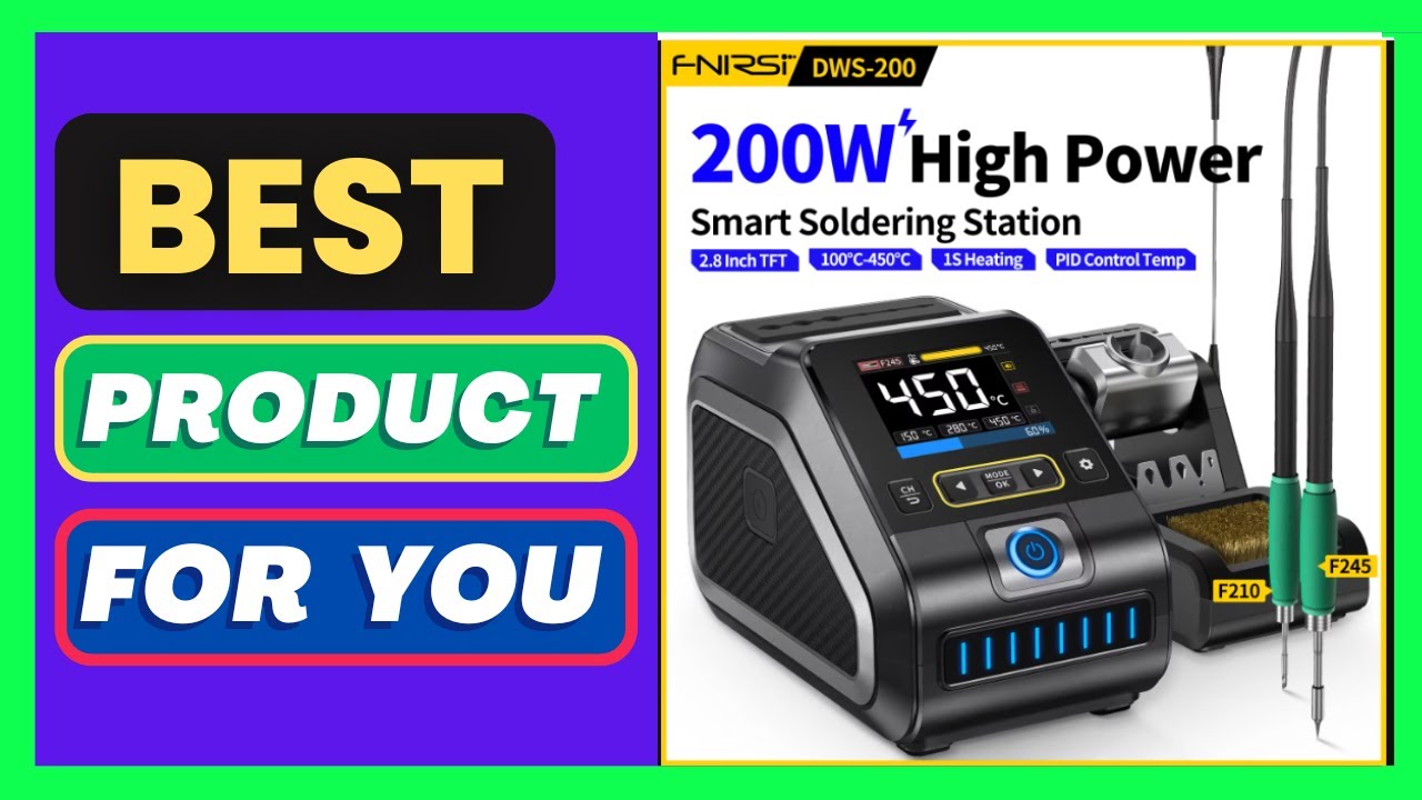 FNIRSI DWS-200 Rework Soldering Station 200W Power C210/C245