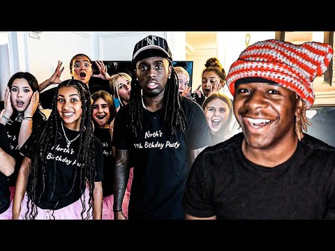 Kai Cenat crashes North West birthday party?… - YouTube