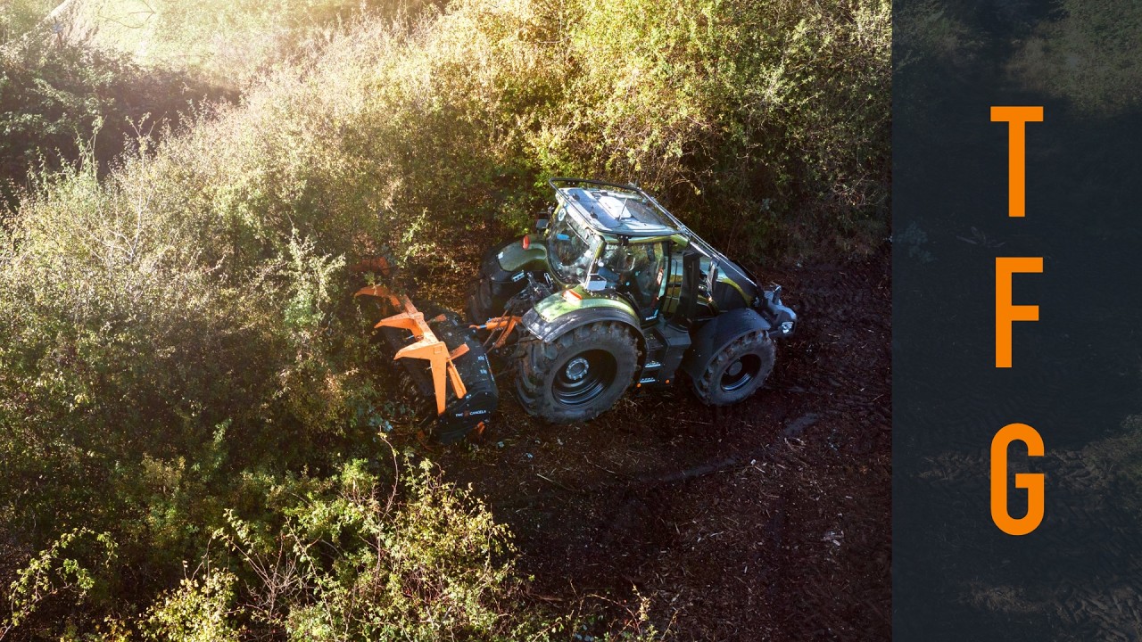 Forestry mulcher | TMC CANCELA TFG-225 | with tractor Valtra