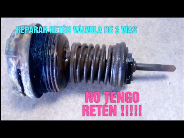 Reparar retén en válvula de 3 vias con una junta torica en caldera de calefacción