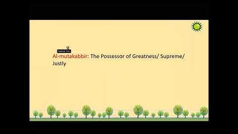 BS 6  THE ATTRIBUTES OF GOD IN ISLAMIC RELIGION