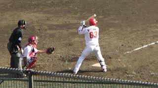 【ヒット!】広島カープ 西川 龍馬のシートバッティング_2020020502