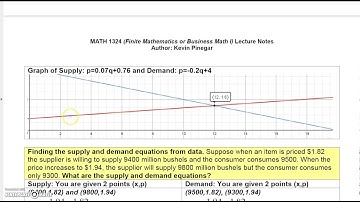 Finite Math 2 0 Part 2 Introduction To Systems of Equations