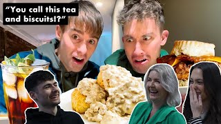 BRITISH FAMILY REACTS | Brits Try Southern Biscuits And Gravy For The First Time!