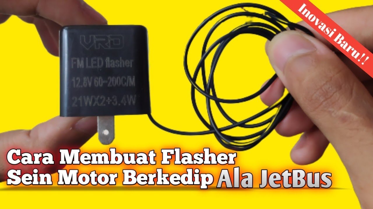 Cara Modifikasi Flasher Lampu Sein Motor Berkedip Blitz ala Bus