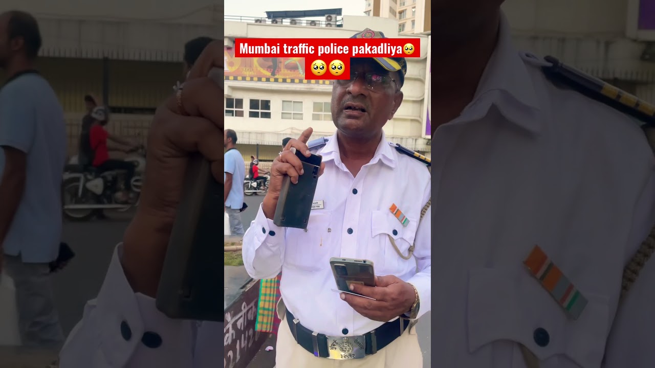 Mumbai traffic police pakadliya￼￼ 🥺🥺🏍️