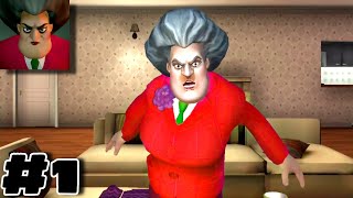 Scary Teacher 3D Gameplay Walkthrough Part 1 -  TV, Outfit/Dress, Pin & Cat - Level 1 2 3 4 5 6 screenshot 4