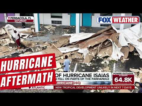Aftermath of Hurricane Isaias leaves piles of damage and debris in Florida