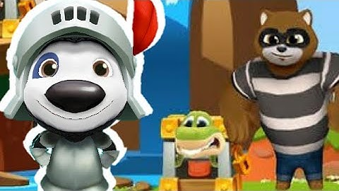 Talking Tom Splash Force Knight Hank Unlocked vs Roy Raccoon Gameplay Android ios