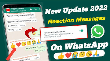 Whatsapp Reaction Features (New Update) || Whatsapp Reaction Update || WhatsApp Message Reaction