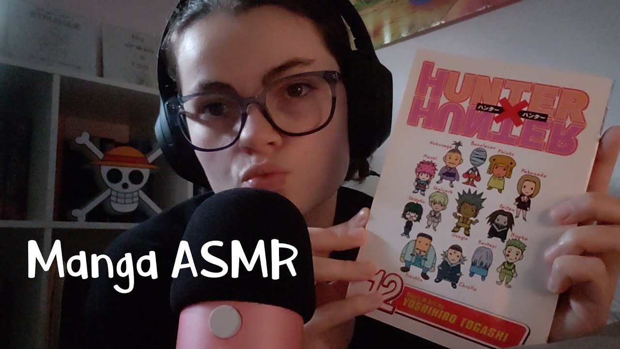 ASMR | Manga Gripping, Page Flipping, and Tapping with Rambles 📚