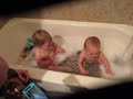 Onyx and iris taking a bath together