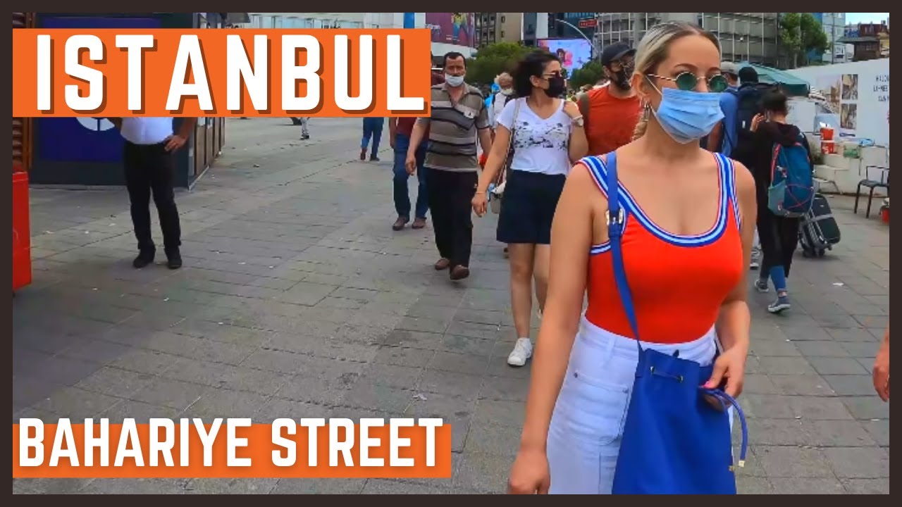 Turkey Istanbul Asian Side | Bahariye Kadikoy Walking  2021 - 4K UHD 60FPS