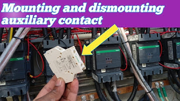 Schneider contactor auxiliary contact mounting and dismounting | Auxiliary contact fixing
