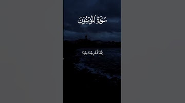 سورة المؤمنون الآيات من آية 105 لي آية 108 القارئ الشيخ ياسر الدوسري