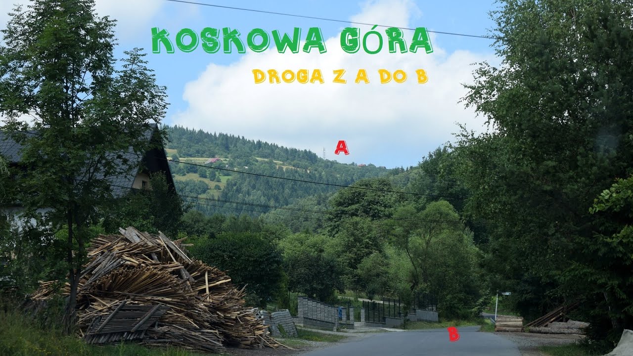 Droga w dół z Koskowej Góry