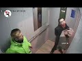 Убитые нарколыги едут в лифте на 17 этаж. Real video