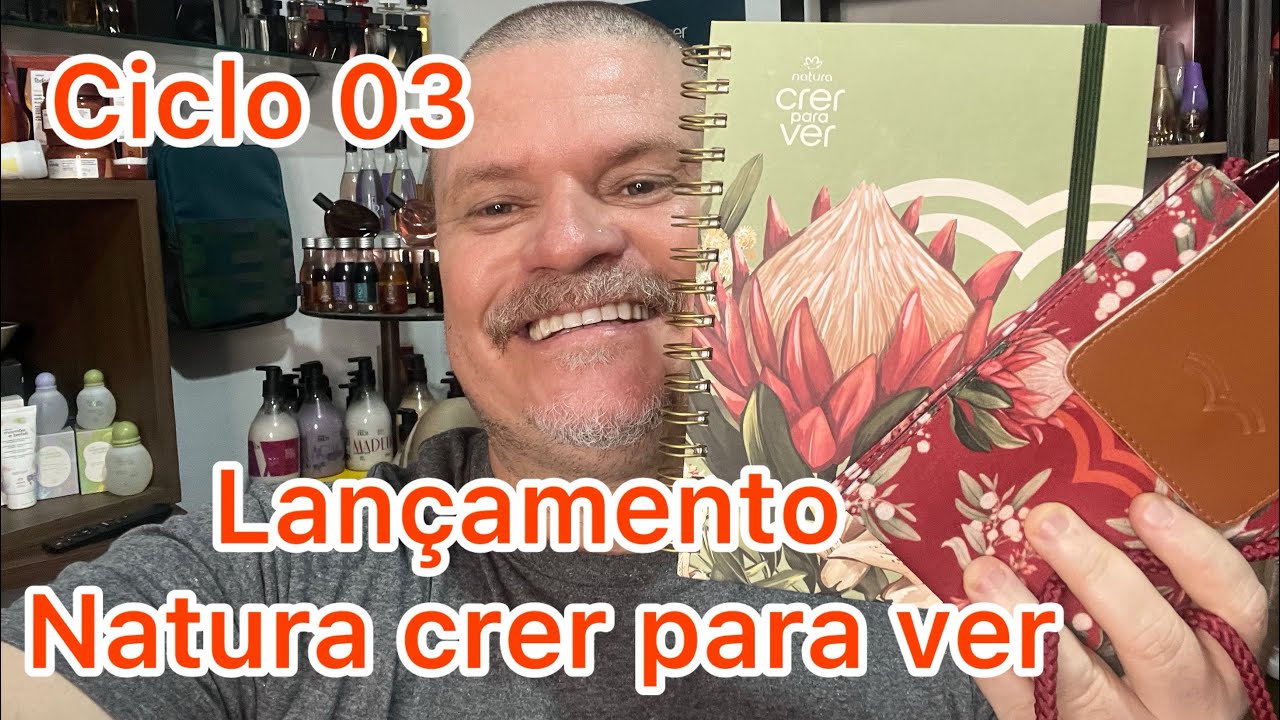 LANÇAMENTO NATURA  CRER PARA VER - NOVO CADERNO E BOLSA TIRACOLO COM PORTA CELULAR