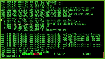 How To Install and Configure Monit and Monitor Apache Web sever on ubuntu 16.04