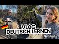 Learn German with a Vlog 🇩🇪 | Studying in the Park & Going to the Zoo (B1/B2)