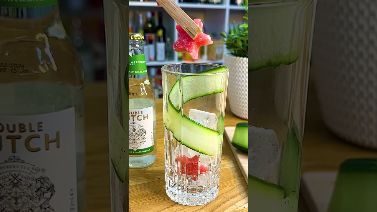 Watermelon & Cucumber Gin Cocktail Recipe