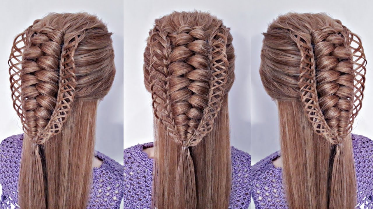 Trenza infinita combinada😍| Trenzas fáciles | La reina de las trenzas