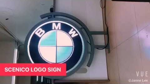 Scenico New Product; Logo Sign