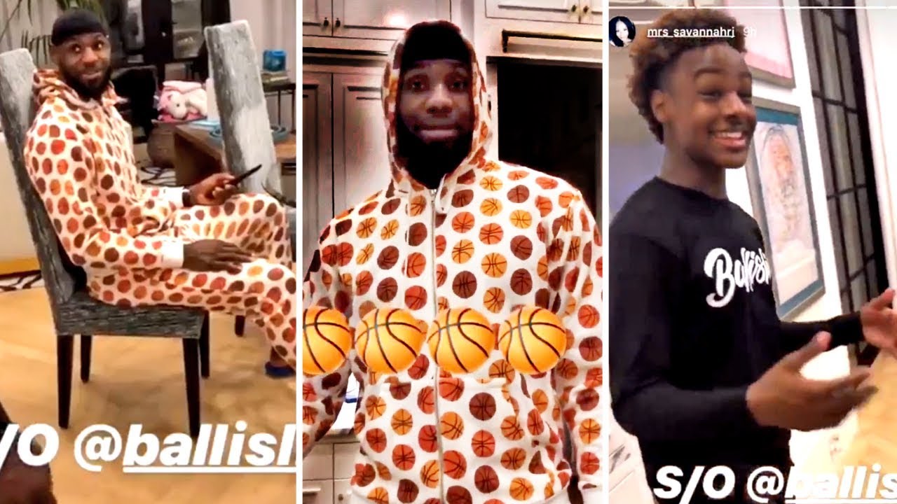 LeBron James' Family Makes Fun Of Him For Wearing Basketball Pajamas