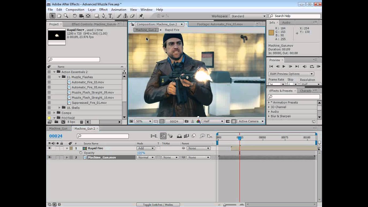 Muzzle flashes tutorial-Andrew Kramer