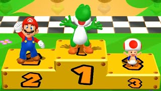 Mario Party 9 Garden Battle - Toad vs Mario vs Luigi vs Yoshi| Cartoons Mee