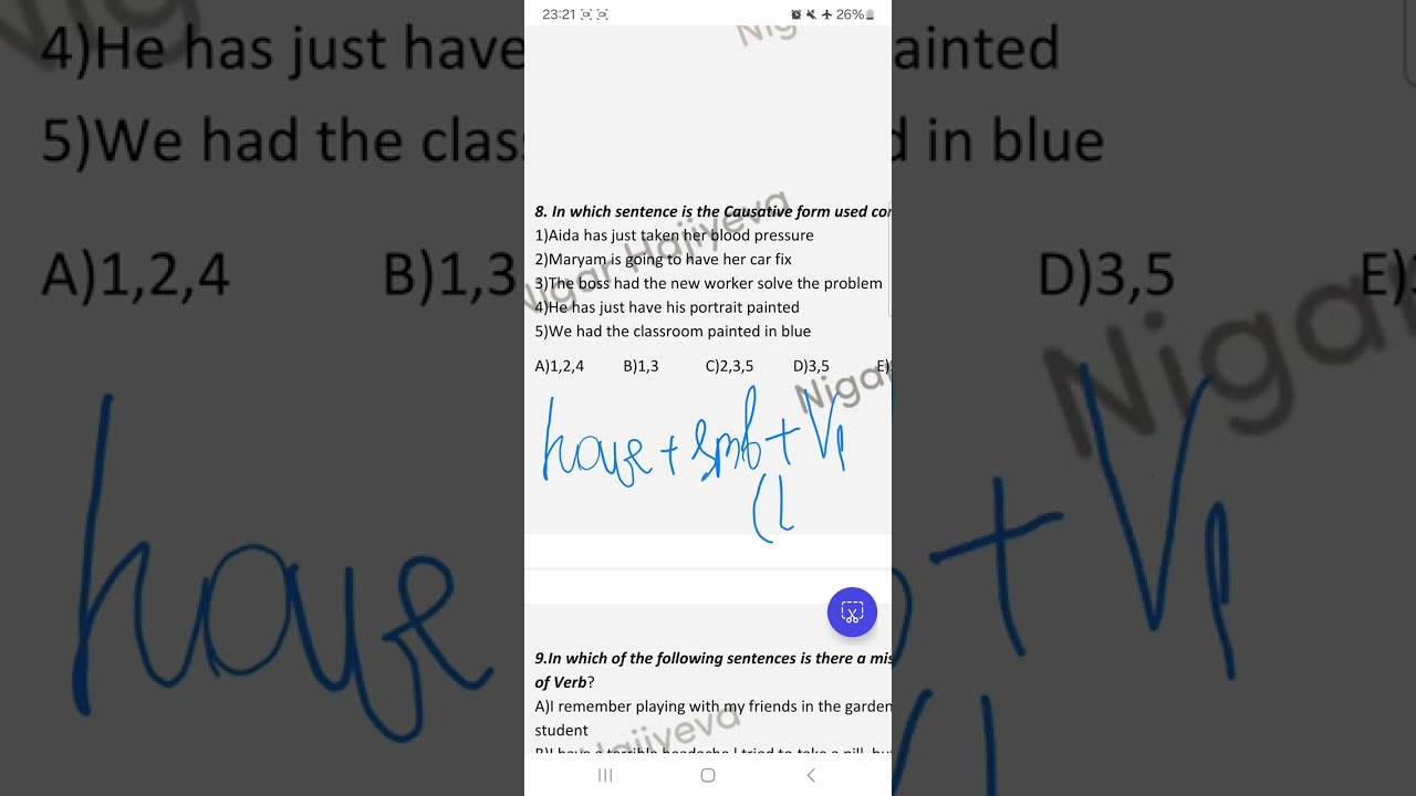 Sertifikasiya sinagi (10-11-ci sinif dersliyine esasen)