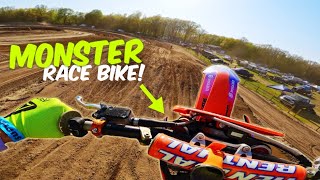 PRO NATIONAL RACE 450 FIRST RIDE!! This Bike Rips