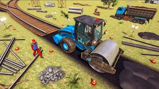 Train Station Road Construction - Railroad Builder Simulator game - Android Gameplay Gamingvipin #2 screenshot 4
