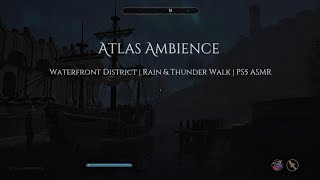Oblivion Remastered | Waterfront District Rain & Thunder Walk | PS5 ASMR